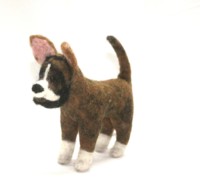 Adorable jouet en peluche pour chien Boxer en feutre de laine de Nouvelle-Zélande et coton PP, personnalisable, pour enfants, unisexe, doux et moelleux, inspiré de Toy Story.