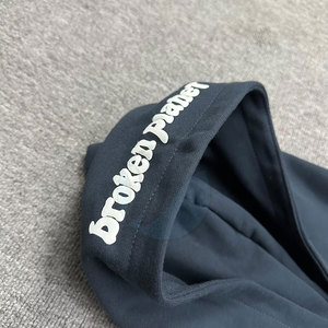 Meilleur matériau à manches longues bouffantes impression sweats à capuche à la mode nouvelle collection d'hiver motif solide à capuche plaine teint Techniques - Product Image 3