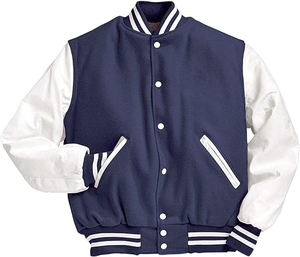 Custom Manufacturer High Quality Men's Jackets Winter OEM Embroidery Men's Leather Baseball Letterman Varsity Jackets - Product Image 3