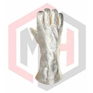 ถุงมือหนังทนความร้อนสำหรับงานเชื่อม ยอดนิยม 7 ออนซ์ 16 นิ้ว ป้องกันไฟฟ้าสถิต - Product Image 3