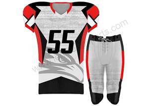 Uniformes de fútbol de 12 paneles personalizados de alta calidad Compresión sublimada Tamaño XL Equipo de fútbol americano Nombre incluido - Product Image 6