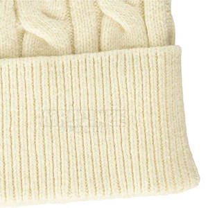 Pakistan Manufacture Latest Style Beanie Hats Solid Plain Color Custom Logo Adult Beanie Hats - Product Image 4