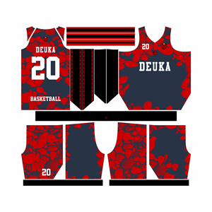 Fabrication OEM, uniformes de basket-ball personnalisés sublimés avec nom/nombre, respirants, à séchage rapide, en polyester antibactérien, ensembles d'été - Product Image 2