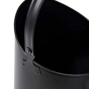 Acero negro chimenea ceniza carbón cubo fogatas accesorios al aire libre para el hogar jardín patio fuego ceniza carbón cubo chimenea herramientas - Product Image 2