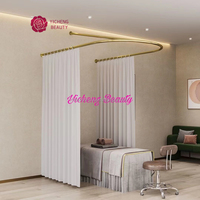 Yicheng salon de beauté diviseur de rideau salon tringle à rideau rideau d'isolement de salon avec tringle