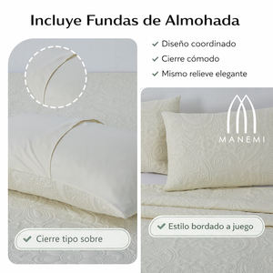 Cubrecama de Verano MANEMI con 1 o 2 Fundas de Almohada, Varios Tamaños - Product Image 4