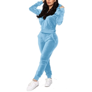 Chándal a prueba de viento para mujer de fabricante pakistaní 100% algodón Color sólido nuevo último diseño talla XL - Product Image 3