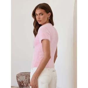 Pull à col roulé en tricot décontracté pour femme avec broderie et fermeture à ceinture - Product Image 5