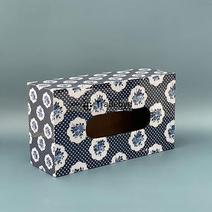 Tradebyd <b>Square</b> <b>Wooden</b> Enamel Printed Eco-Friendly Luxury Handmade Decorative Tissue Holder for Home Hotel Office - Product Image 4