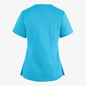 Tenues médicales pour femmes, blouses d'infirmière en polyester extensible, uniformes d'hôpital, chemise à lacets - Product Image 5