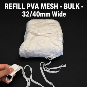 Maille PVA en vrac 32/40 mm de large, écologique, soluble dans l'eau, pour la pêche à la carpe en eau douce, accessoires de présentation d'appâts - Product Image 3