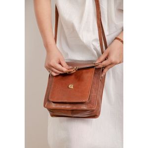 Bolso bandolera de cuero genuino a la moda para mujer y mujer, bolsos de hombro de cuero genuino a la moda para mujer - Product Image 4