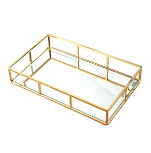 HANDMADE DECORATIVE <b>TRAY</b> METAL <b>GOLD</b> COLOR DINNERWARE ALUMINIUM HEXAGON SHAPE DESIGN CHRISTMAS <b>SERVING</b> <b>TRAY</b> for HOTEL SUPPLIES - Product Image 5