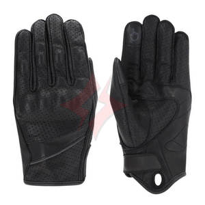 Guantes de Motocicleta de Cuero Premium Perforados de Color Personalizado Unisex, Guantes de Motociclismo de Cuero Genuino Transpirables para Deportes - Product Image 1