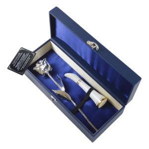 Cette rose naturelle est trempée dans un argent pur, finition plaquée argent, véritable rose avec support en céramique et certificat - Product Image 1