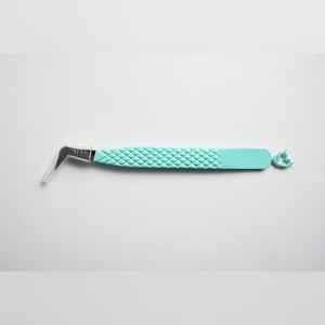 Pinzas de Extensión de Pestañas de Acero Inoxidable con Punta de Fibra de Alta Precisión y Logotipo Personalizado, 90 Grados, para Artistas de Pestañas - Product Image 3