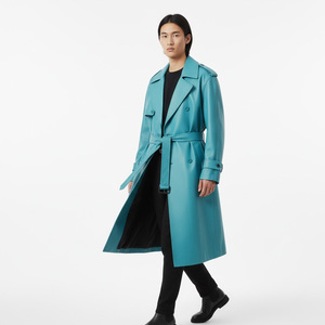 Abrigo de Cuero Genuino Hecho a Medida para Hombre, Proveedor de Fábrica OEM, Abrigo con Capucha al por Mayor, Abrigo de Invierno Elegante de Moda de Algodón - Product Image 6