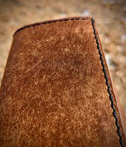 Portefeuille à trois volets en cuir véritable pour hommes fait à la main RFID bloquant antivol court Style Vintage couleurs personnalisables et Logo LTW-0139 - Product Image 2