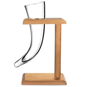 Eco-friendly Decorative New Design Indian Quality Natural Viking <b>Drinking</b> Horn with Horn <b>Stand</b> Manufacturer From India - Product Image 2