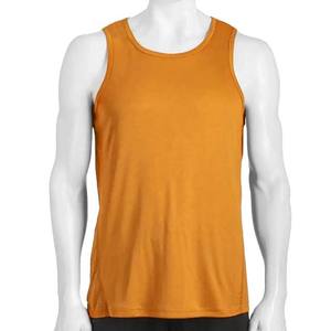 High Street Style coton respirant grande taille vêtements pour hommes débardeurs OEM conception de Logo personnalisé col rond été entraînement débardeurs - Product Image 3