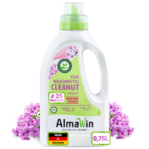AlmaWin Brand Export Cleanut Organic Liquid <b>Laundry</b> <b>Detergent</b> 750ml - 25 Loads With Verbena Fragrance Liquid <b>Detergent</b> - Product Image 1