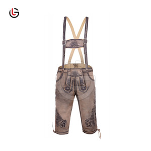 GLOBAL LEATHER Nuevo Diseño Elegante Pantalones Cortos Bávaros de Cuero Genuino de Vaca para Hombre, Hechos a Medida, Calidad Premium, Cierre de Botones, Ajuste Rápido - Product Image 1