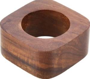 ชุดแหวนผ้าเช็ดปากทำจากไม้สำหรับผู้ถือช่างฝีมือ12คนโต๊ะตกแต่งงานเลี้ยงอาหารค่ำของตกแต่งของขวัญ (สไตล์2) - Product Image 4