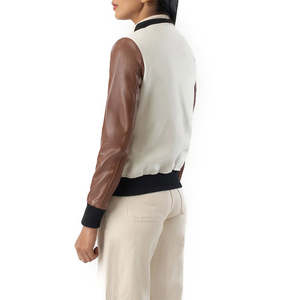 Comfort Style Letterman Jacket Soft Feel <b>Fabric</b> Warm Layer Snap Front for Casual Fashion Outdoor Trips and Daily Wear - Product Image 2