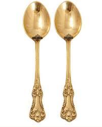Best Finish Dinnerware Spoon Latest Design <b>Mirror</b> Polished Brass Short Handle Kitchenware <b>Tabletop</b> for Weddings - Product Image 4