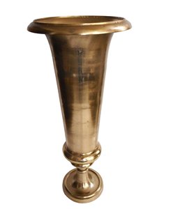 Florero de decoración Floral de escritorio, soporte de Metal dorado, floreros para boda, Base de Metal, floreros de vidrio - Product Image 3