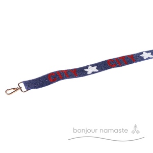 Star City Luxury Beaded Purse <b>Strap</b> | <b>Adjustable</b> Shoulder <b>Strap</b> for Handbags Totes Crossbody Bags | Cotton Poplin & Satin - Product Image 3