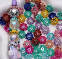 Cages à couronnes en alliage ajouré colorées pour la fabrication de bijoux DIY en gros et le remplissage de kits d'artisanat