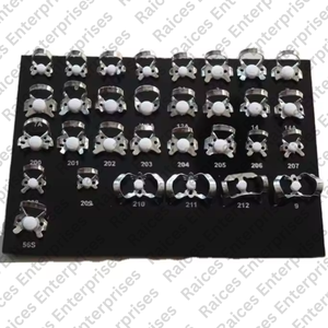 Juego de abrazaderas de presa de goma Dental de alta calidad, bandeja negra Manual, instrumentos de endodoncia, equipo Dental de alta calidad aprobado por CE - Product Image 1