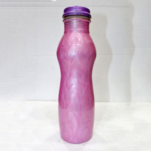 กระติกน้ำทองแดงและทองเหลืองงานฝีมือขนาด400มล. ภาชนะใส่เครื่องดื่มที่มีประโยชน์ต่อสุขภาพแบบโบราณบริสุทธิ์ - Product Image 4