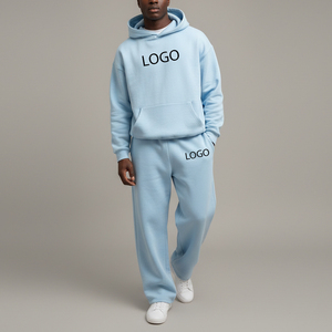 Conjunto de 2 piezas OEM personalizado de 500 GSM unisex, estilo urbano, color liso, lavado ácido, ecológico, chándal holgado de peso medio con sudadera con capucha ancha - Product Image 3