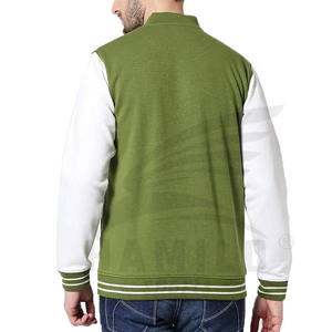 Vintage Men Versity Jacket High Quality Fleece Custom Baseball Letterman With Custom Made Design Versity Bomber Jacket - Product Image 2