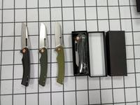 Couteau de camping pliable, lame D2, manche en Micarta, couteau de camping EDC pour l'extérieur, outils de survie pour la chasse
