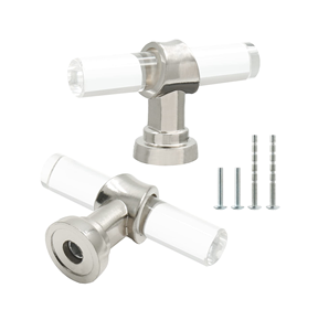 Quincaillerie acrylique ronde moderne pour boutons de tiroir d'armoires de cuisine et poignée d'ustensiles de cuisine pour application de salle de bain - Product Image 5