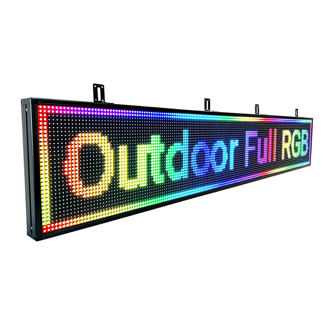 Customized Size Full Color Wifi & Usb Control P4 P6 P10 Waterproof Message Board Programmable Scrolling Led Sign