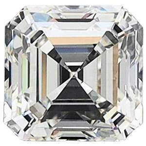 Diamante de Laboratorio Asscher de 2 Quilates, Color D, Claridad VS1, Certificado IGI, Corte Asscher, Suelto - Product Image 2