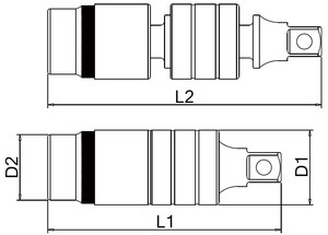 Junta universal de 3 vías de OEM ODM, proveedor de Taiwán, con acabado cromado mate - Product Image 4
