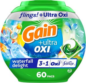 Cápsulas de Detergente para Ropa Gain Flings, 31 Unidades, Aroma Original, Cápsulas de Detergente 3 en 1 HE con Oxi Boost y Febreeze - Product Image 2