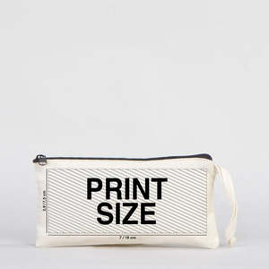 Practical Personalized 8x4 Cotton <b>Makeup</b> Pouch Lady Fashionable Foldable Fabric Pencil <b>Case</b> with Zipper for Travel - Product Image 2