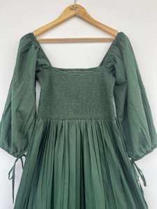 Vente en gros Dames Maxi Robe Ensemble Unique Élégant Design Tendance Dentelle pour Festival Naturel Plage Fête Femmes Coton Tissu Robe - Product Image 3