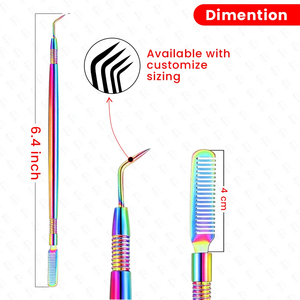 เครื่องมือยกขนตาแบบมืออาชีพเครื่องมือแยกขนตาสำหรับการต่อขนตาเครื่องมือยกโลหะโดย Bahasa Pro - Product Image 3