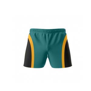 Pantalones cortos de rugby de verano para hombre, ropa deportiva de malla de algodón con logotipo personalizado al por mayor, técnica de sublimación sólida - Product Image 1