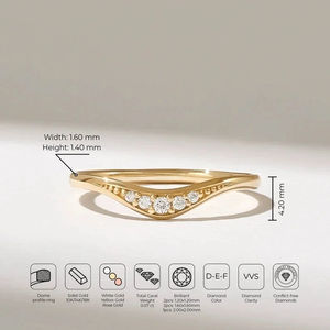 แหวนเพชรโมอิสซาไนต์เงินแท้ 925 ทรงกลม ดีไซน์หรูหรา ราคาไม่แพง เหมาะสำหรับงานหมั้น วันครบรอบ หรือสวมใส่ในชีวิตประจำวัน - Product Image 6