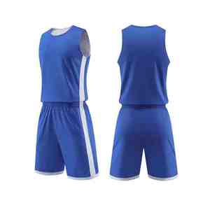 Maillot et short de basketball personnalisés 100% polyester respirant, séchage rapide, léger, vêtements de sport athlétiques pour équipe - Product Image 1
