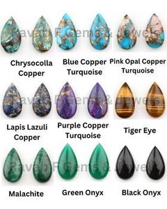 Meilleure vente 11x20mm Puffy poire Briolette haute qualité Mohave violet cuivre Kingman Turquoise pierre précieuse en vrac pour la fabrication de bijoux - Product Image 2