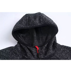 เสื้อแจ็คเก็ตบอมเบอร์บุผ้านวมแบบมีฮู้ดสำหรับผู้ชายไซส์ใหญ่ กันลม ระบายอากาศได้ดี ซิปแบบตั้ง  บุโพลีเอสเตอร์ อุ่นสบายสำหรับฤดูหนาว - Product Image 4